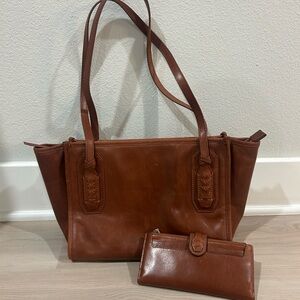 Hobo Brand Leather Purse & Matching Wallet Set